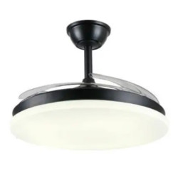 VENTILADOR DE TECHO RETRACTIL ISABELLA-L NEGRO