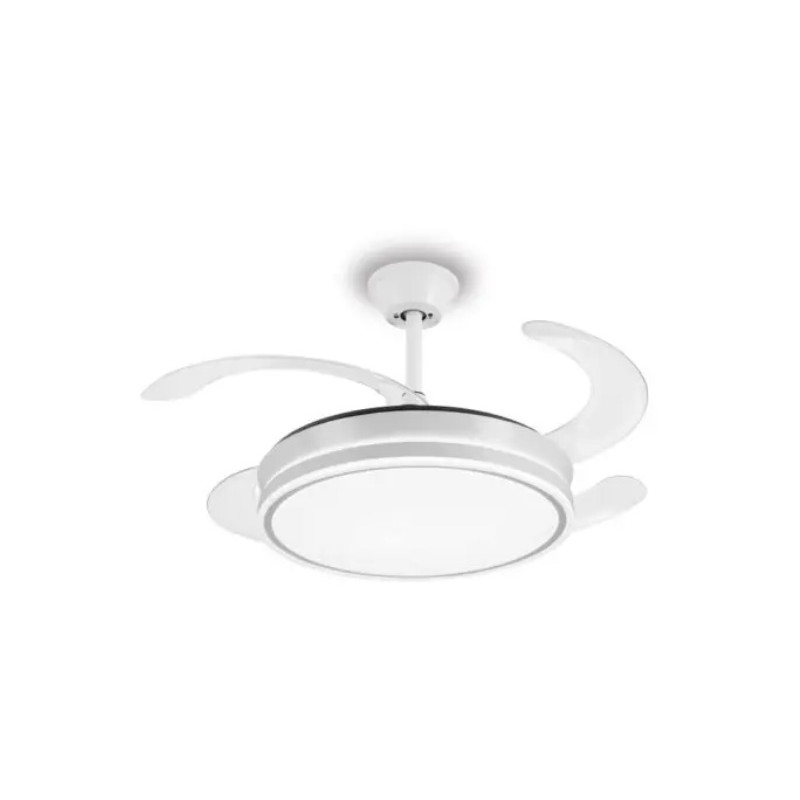 VENTILADOR DE TECHO RETRACTIL AMBRA-L BLANCO