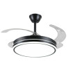 VENTILADOR DE TECHO RETRACTIL AMBRA-L NEGRO