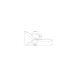 VENTILADOR MODELO EMILY-L BLANCO MADERA