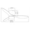 VENTILADOR MODELO EMILY-L BLANCO MADERA
