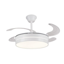 VENTILADOR DE TECHO RETRACTIL FIONA-S BLANCO 