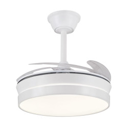 VENTILADOR DE TECHO RETRACTIL FIONA-S BLANCO 