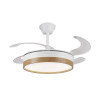 VENTILADOR DE TECHO RETRACTIL FIONA-L BLANCOMADERA