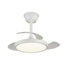 VENTILADOR DE TECHO RETRACTIL MELODY-XS BLANCO 