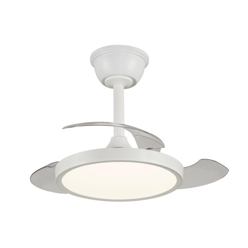 VENTILADOR DE TECHO RETRACTIL MELODY-XS BLANCO 