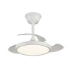 VENTILADOR DE TECHO RETRACTIL MELODY-XS BLANCO 