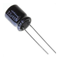 CONDENSADOR ELECTROLITICO 2 2µF 400V 105º RADIAL 