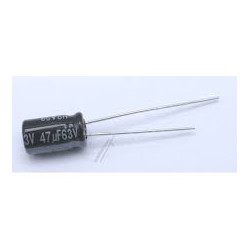 CONDENSADOR ELECTROLITICO RADIAL 47µF 63V 105º