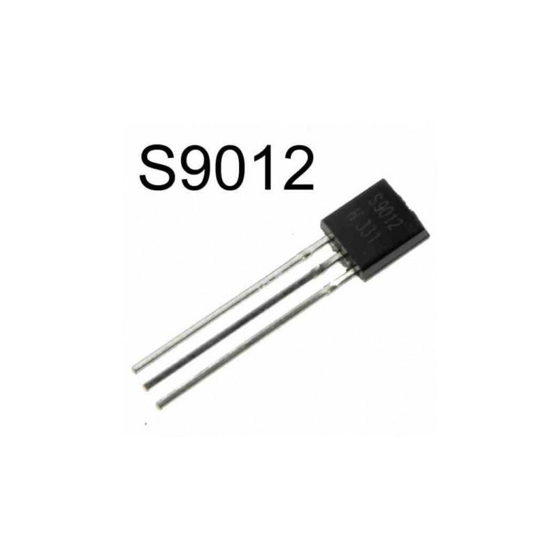 TRANSISTOR S9012 PNP ENCAPSULADO TO92 10 UNIDADES