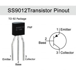 TRANSISTOR S9012 PNP ENCAPSULADO TO92 10 UNIDADES