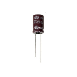 CONDENSADOR 1000/16V 105º ELECTR  10 UNIDADES
