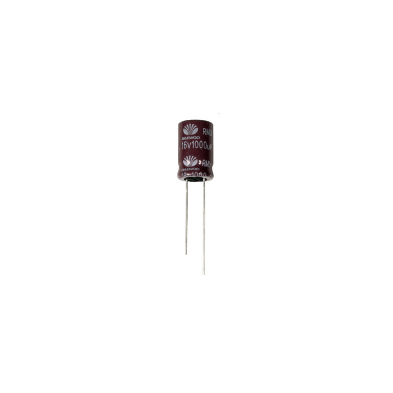 CONDENSADOR 1000/16V 105º ELECTR  10 UNIDADES