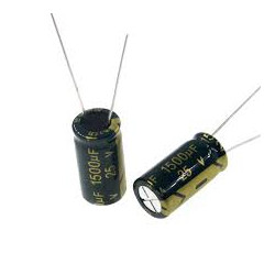 CONDENSADOR 1500 MF 25V 105º 10 UNIDADES