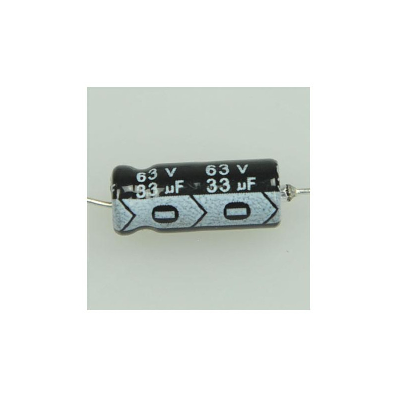 CONDENSADOR 33/63 V 105º ELECT  10 UNIDADES