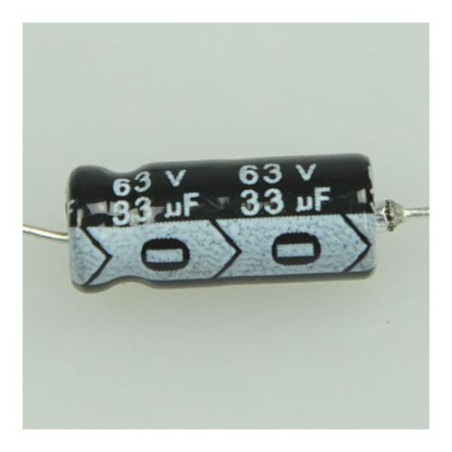 CONDENSADOR 33/63 V 105º ELECT  10 UNIDADES