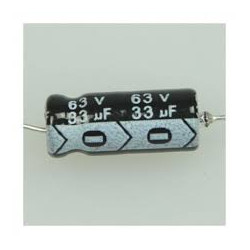 CONDENSADOR 33/63 V 105º ELECT  10 UNIDADES