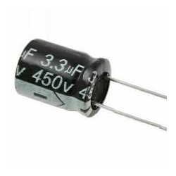 CONDENSADOR ELEC  3 3 MF 450 V 10 UNIDADES