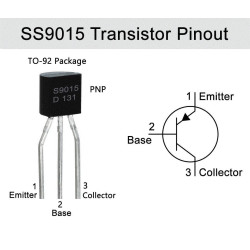 TRANSISTOR S9015 PNP ENCAPSULADO TO92 10 UNIDADES