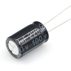 CONDENSADOR ELECTROLITICO  220MF 100V  5 UNIDADES