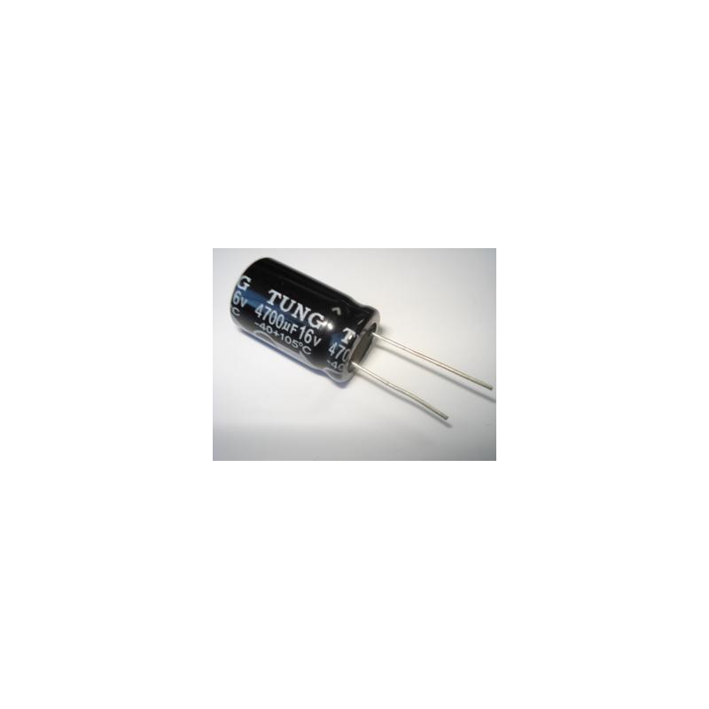 CONDENSADOR 4700/16 V 105º ELECT PACK 10 UNIDADES