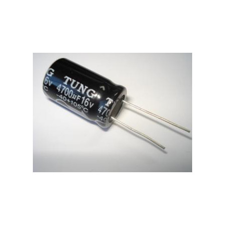 CONDENSADOR 4700/16 V 105º ELECT PACK 10 UNIDADES