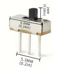 CONMUTADOR DESLIZANTE 2MM PACK DE 10 UNIDADES