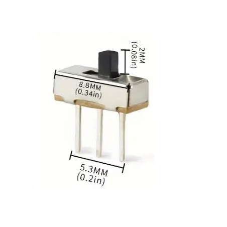 CONMUTADOR DESLIZANTE 2MM PACK DE 10 UNIDADES