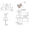 CONMUTADOR DESLIZANTE 2MM PACK DE 10 UNIDADES
