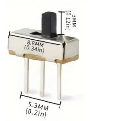 CONMUTADOR DESLIZANTE 3MM PACK DE 10 UNIDADES