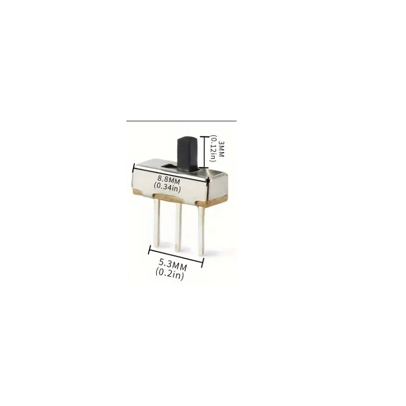 CONMUTADOR DESLIZANTE 3MM PACK DE 10 UNIDADES