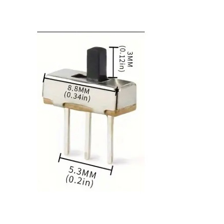 CONMUTADOR DESLIZANTE 3MM PACK DE 10 UNIDADES