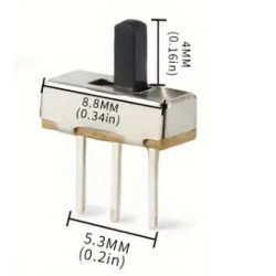 CONMUTADOR DESLIZANTE 4MM PACK DE 10 UNIDADES