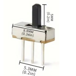 CONMUTADOR DESLIZANTE 5MM 10 UNIDADES
