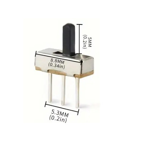 CONMUTADOR DESLIZANTE 5MM 10 UNIDADES