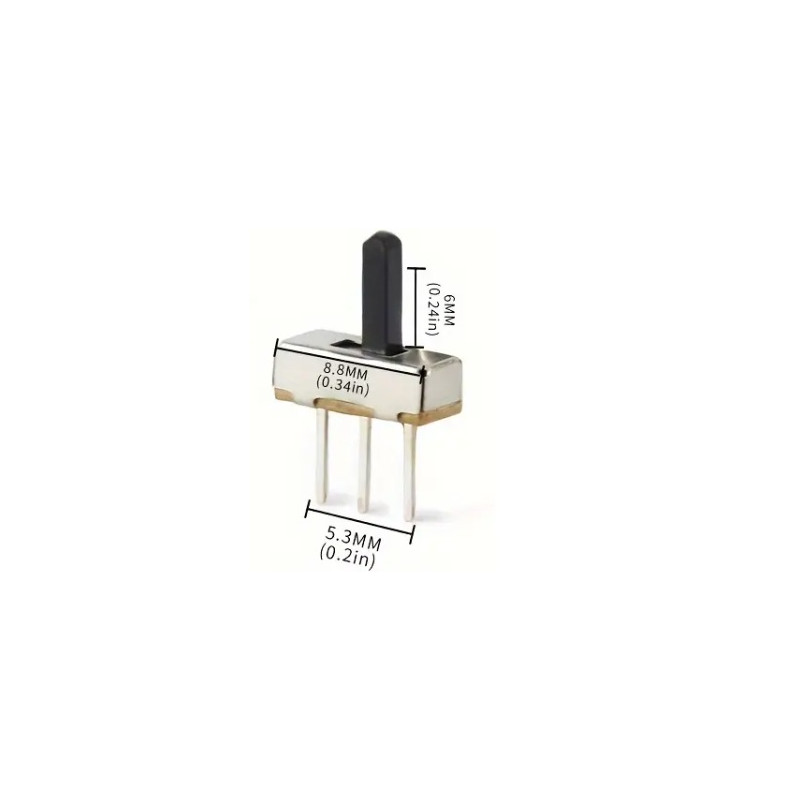 CONMUTADOR DESLIZANTE 6MM 10 UNIDADES