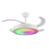 VENTILADOR DE TECHO RETRACTIL ALTHEA-L BLANCO RGB