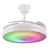VENTILADOR DE TECHO RETRACTIL ALTHEA-L BLANCO RGB