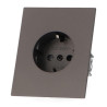 ENCHUFE SCHUKO COMPLETO UNIVERSAL CC COLOR GRIS