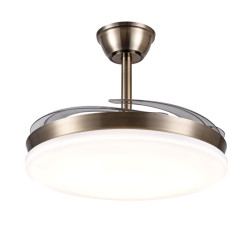 VENTILADOR DE TECHO RETRACTIL CHLOE-L CUERO 30W