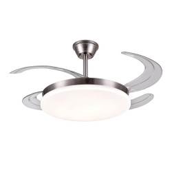 VENTILADOR DE TECHO RETRACTIL CHLOE-XL CROMO MATE 