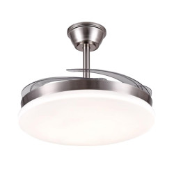 VENTILADOR DE TECHO RETRACTIL CHLOE-XL CROMO MATE 