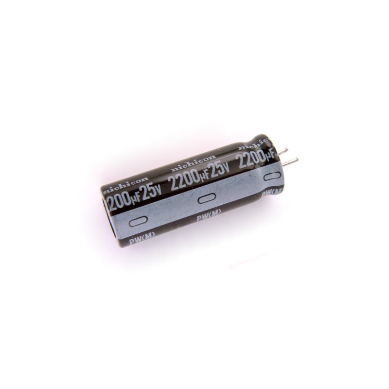 CONDENSADOR 2200 MF 25 V  105º PACK 10 UNIDADES