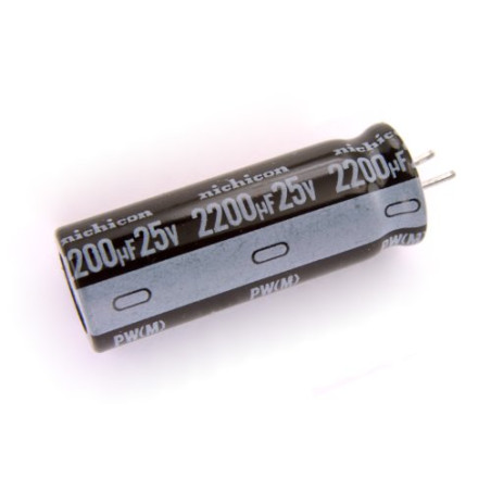 CONDENSADOR 2200 MF 25 V  105º PACK 10 UNIDADES