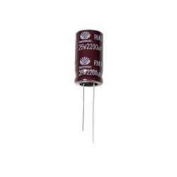 CONDENSADOR 2200 MF 25 V  105º PACK 10 UNIDADES