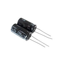 CONDENSADOR 2200 MF 25 V  105º PACK 10 UNIDADES