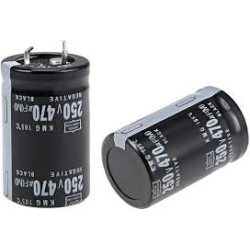 CONDENSADOR 47/250 V 105º PACK 10 UNIDADES
