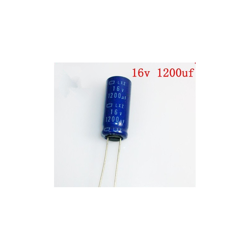 CONDENSADOR ELECTROLITICO 1200 MF 16V 10 UNIDADES