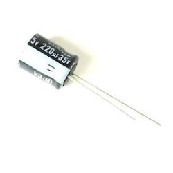 CONDENSADOR ELECTRO  220µF 35V 105º 10 UNIDADES