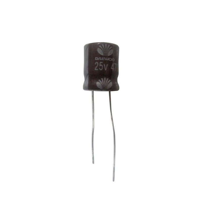 CONDENSADOR ELECTROLITICO 470µF 25V 105º 10 UNIDAD